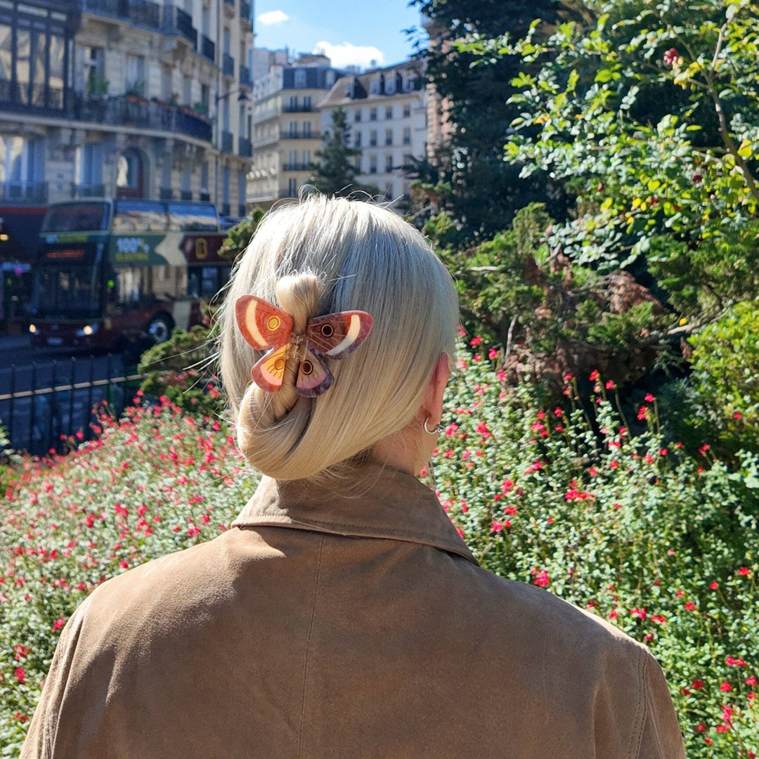 Emperor Silk Moth Claw Hair Clip