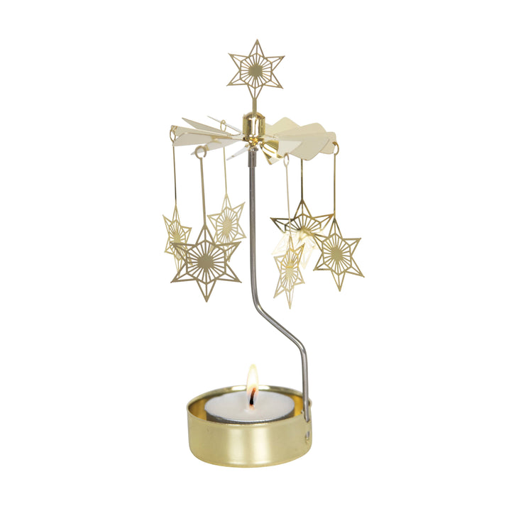 Gold Star Rotary Candleholder