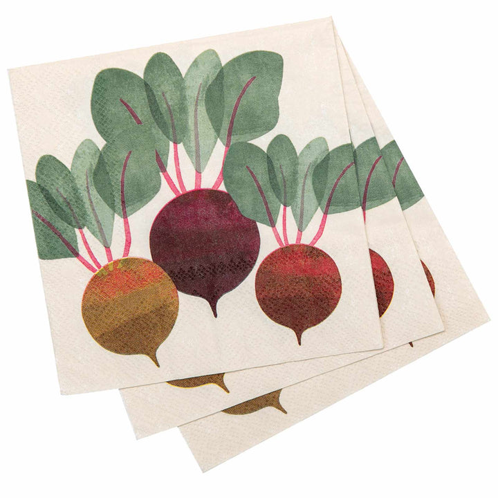 Three Beets Paper Napkins