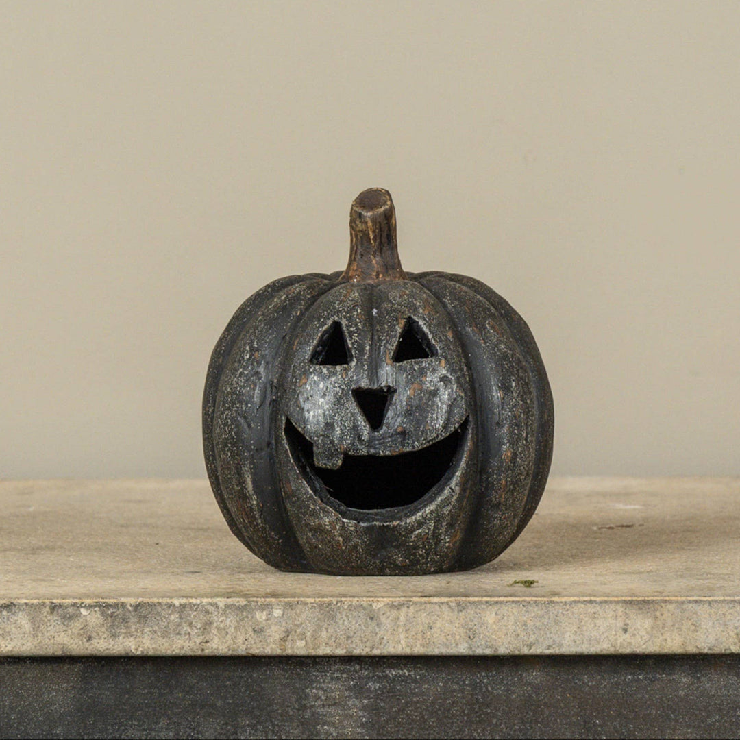 Black Big Mouth Carved Pumpkin 5.5"