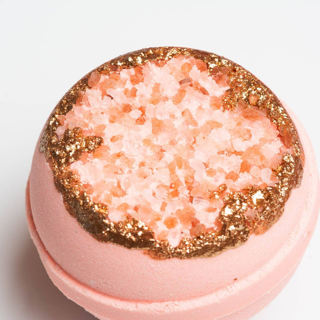 Crystal Geode Bath Bomb - Rose Quartz