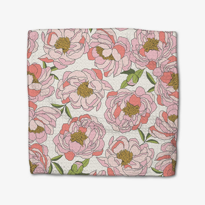 Peony Paradise Geometry Dishcloth Set