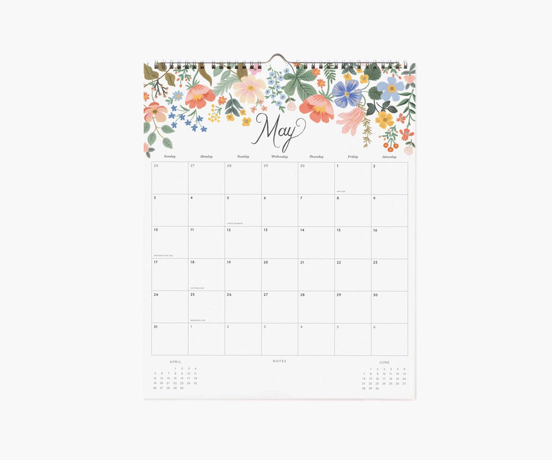 2026 Dahlia Wall Calendar - Merry PigletsRifle Paper Co.