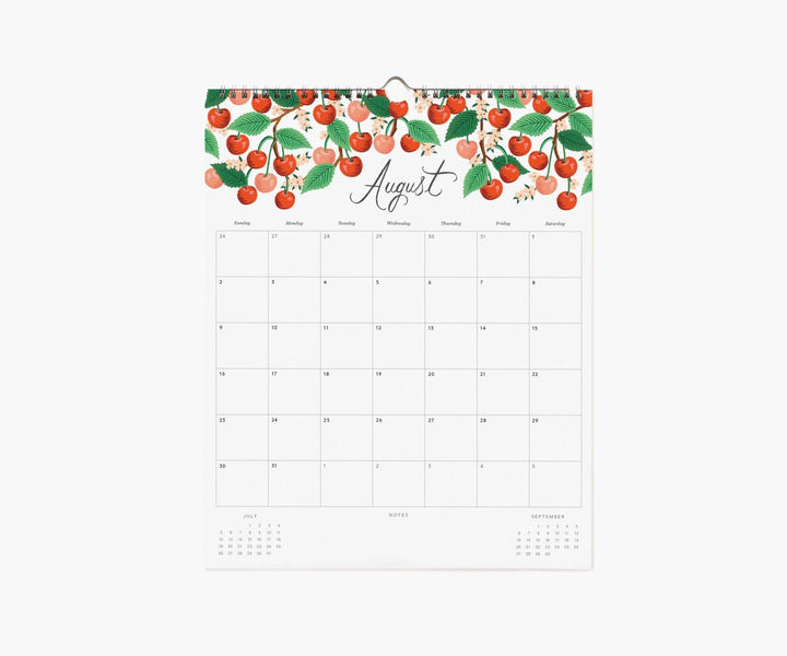 2026 Dahlia Wall Calendar - Merry PigletsRifle Paper Co.