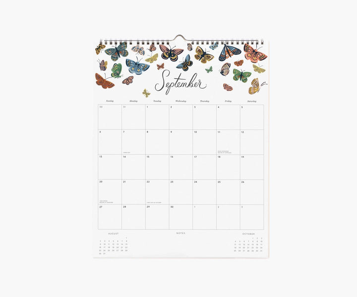 2026 Dahlia Wall Calendar - Merry PigletsRifle Paper Co.