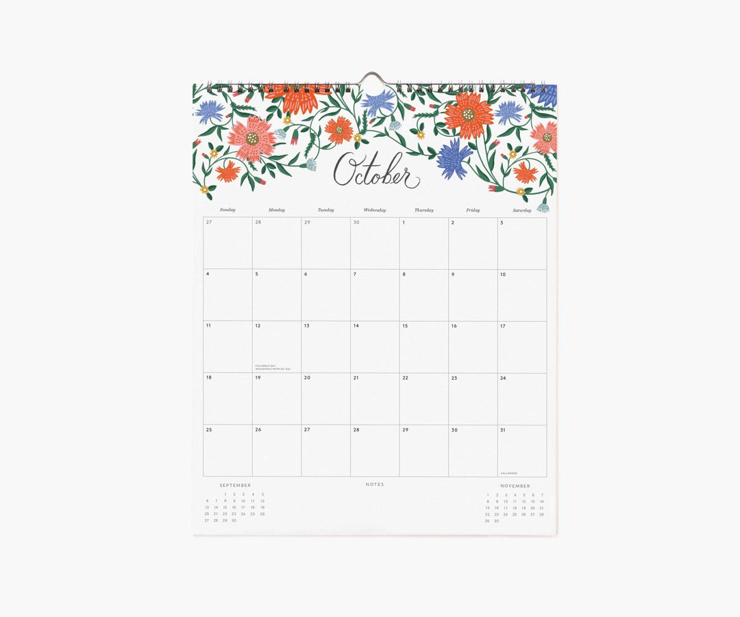 2026 Dahlia Wall Calendar - Merry PigletsRifle Paper Co.