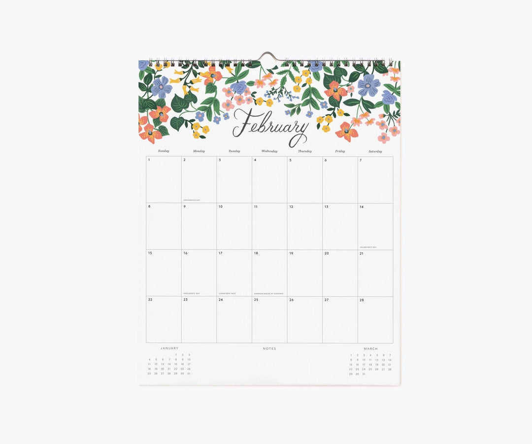 2026 Dahlia Wall Calendar - Merry PigletsRifle Paper Co.