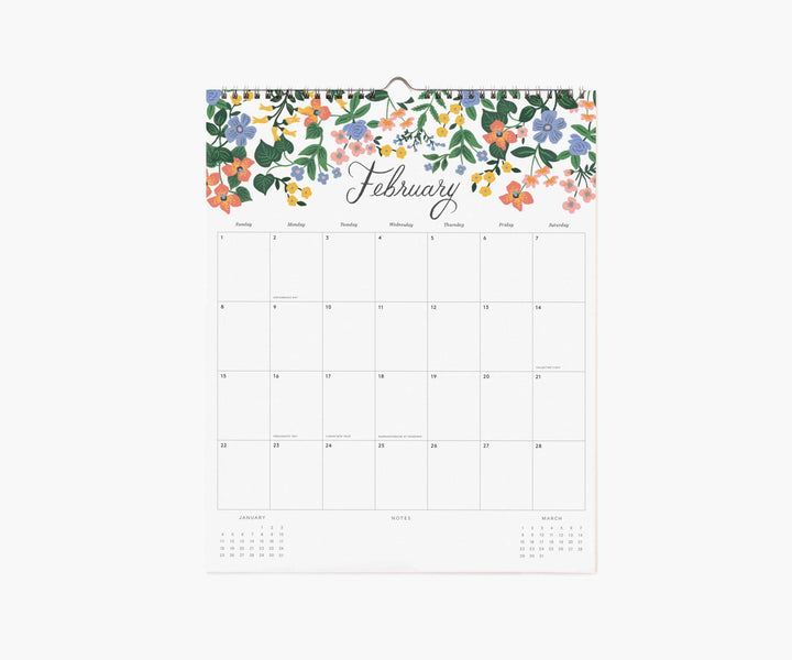 2026 Dahlia Wall Calendar - Merry PigletsRifle Paper Co.