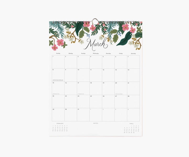 2026 Dahlia Wall Calendar - Merry PigletsRifle Paper Co.