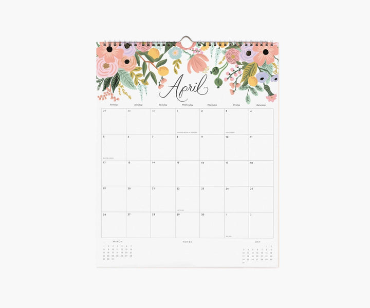2026 Dahlia Wall Calendar - Merry PigletsRifle Paper Co.