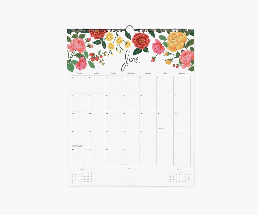 2026 Dahlia Wall Calendar - Merry PigletsRifle Paper Co.