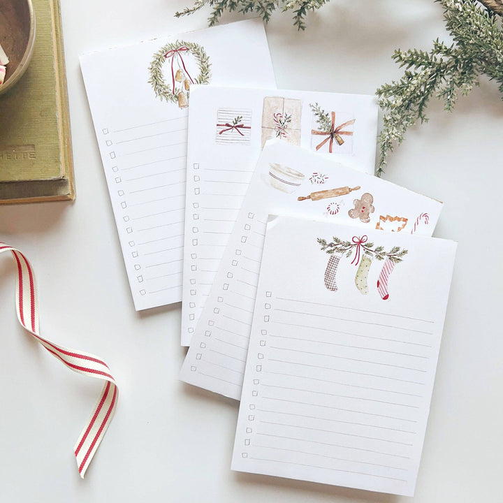 Christmas Stockings Checklist Notepad