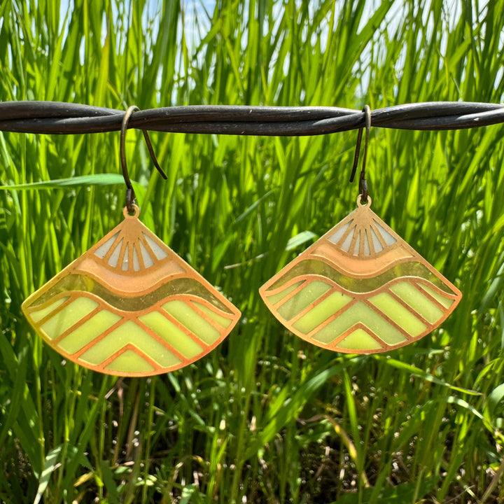 Range Stained Glass Resin Earrings