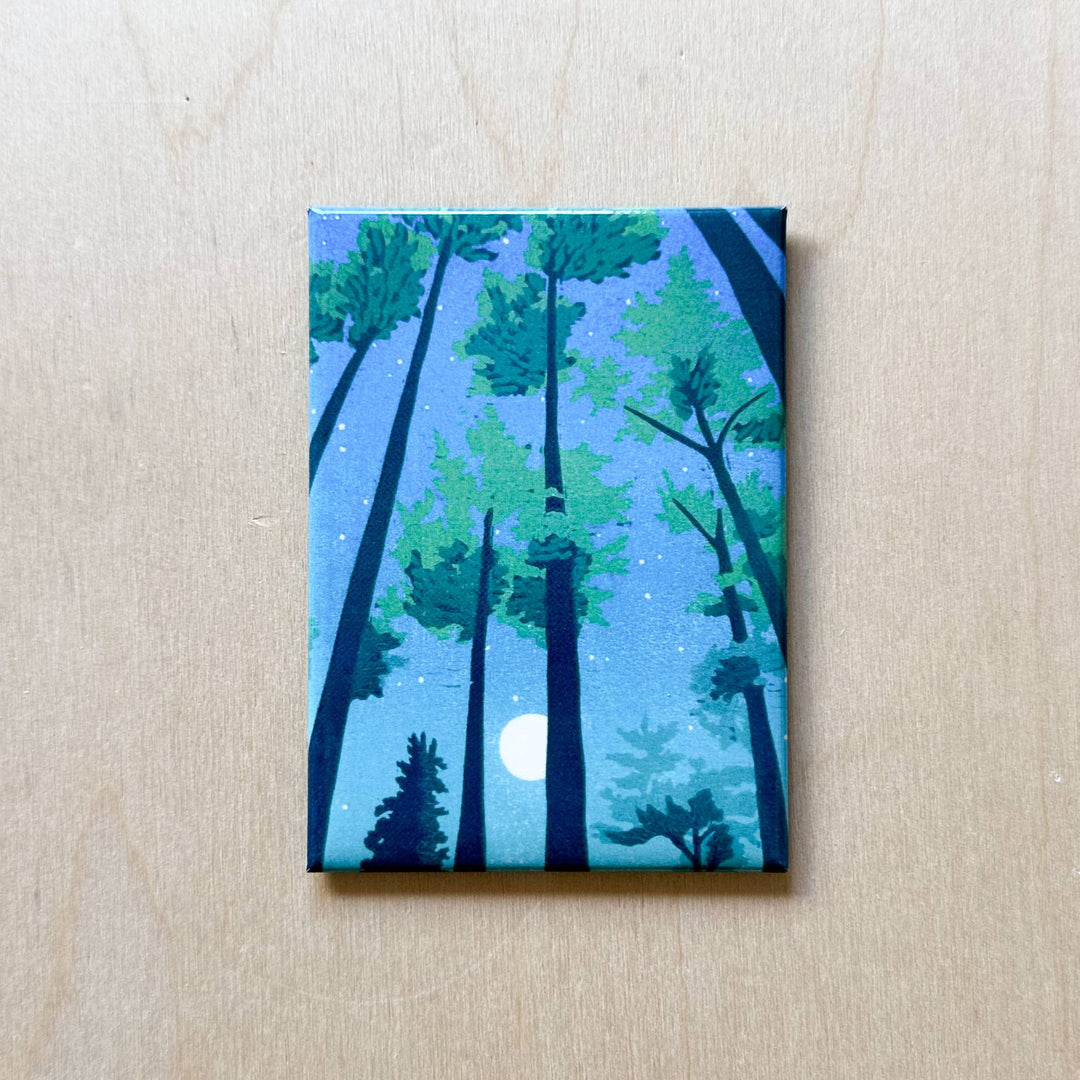 Full Moon Forest Magnet