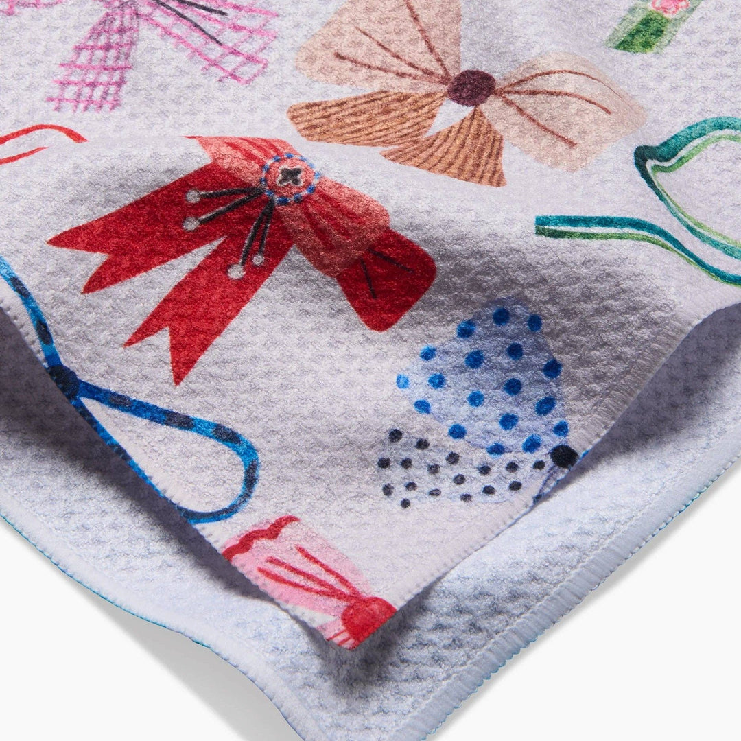 Bows Geometry Tea Towel