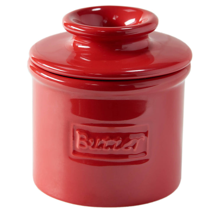 Cafe Maraschino Red Butter Bell Crock
