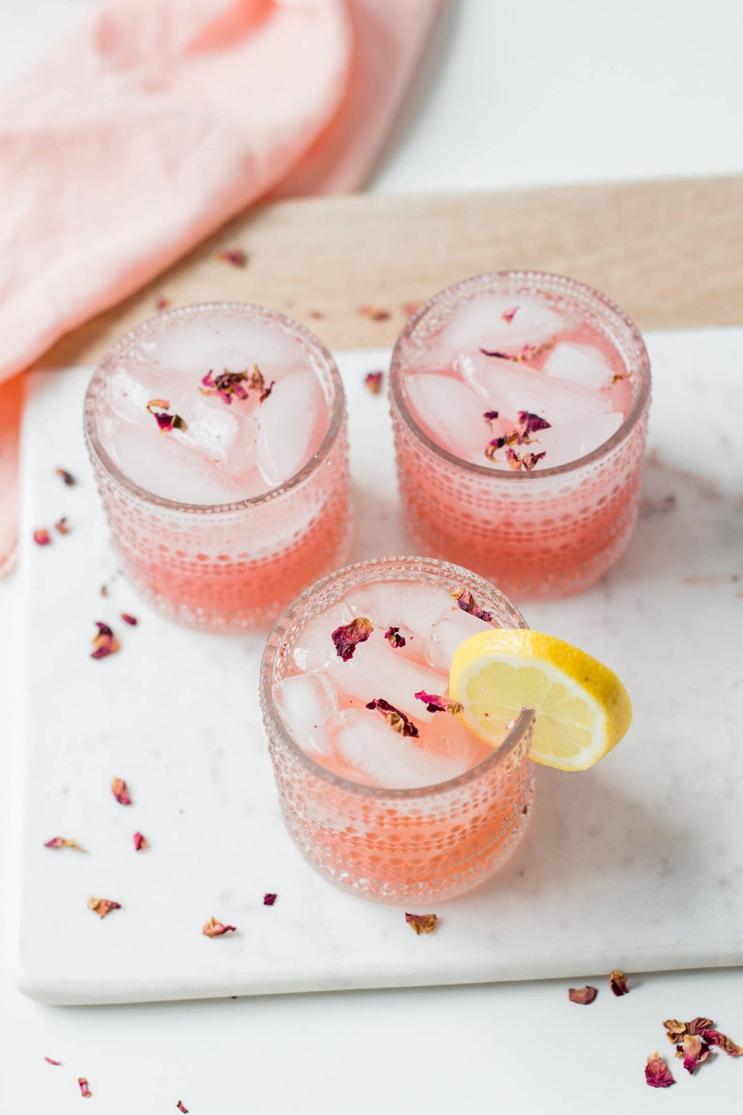 Rose Honey Lemon Cocktail or Mocktail Mixer