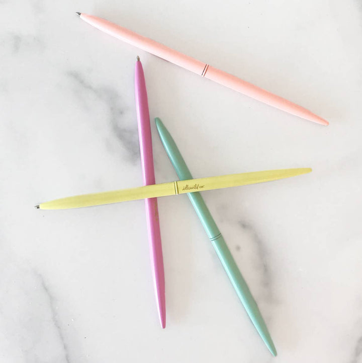 Pastel Brights Slim Pens Set of Four