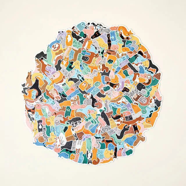 299 Dogs and a Cat Puzzle - Merry PigletsChronicle Books