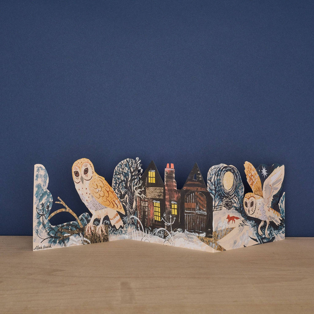 Silent Flight Three Fold Greeting Card