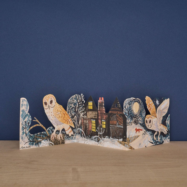 Silent Flight Three Fold Greeting Card