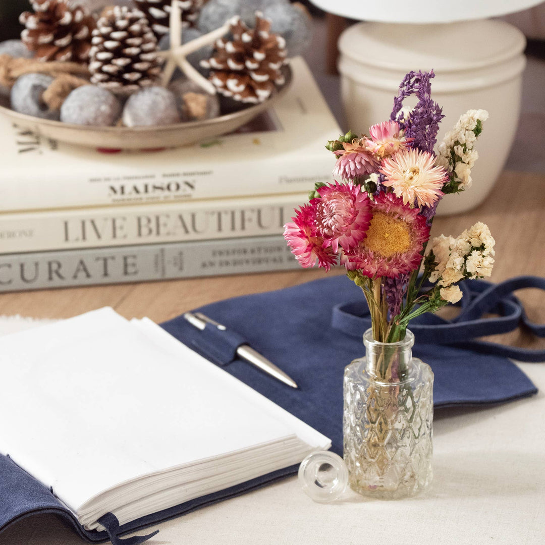 Strawflower & Larkspur Mini Bouquet