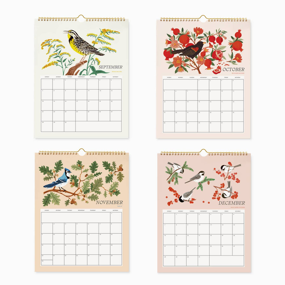 Song Birds 2025 Wall Calendar