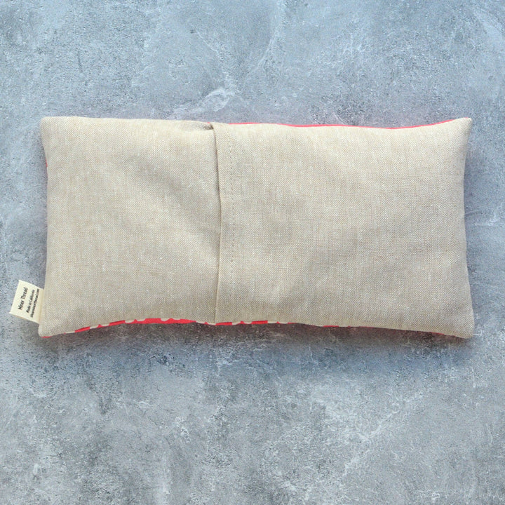 Lavender Eye Pillow: Pink and White Hearts