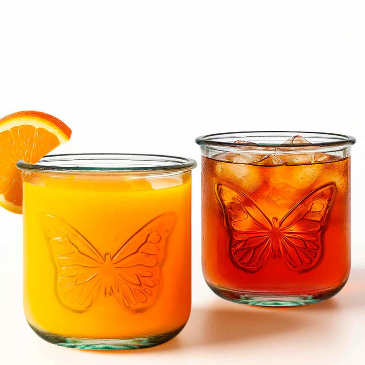 Butterfly Glass Tumbler