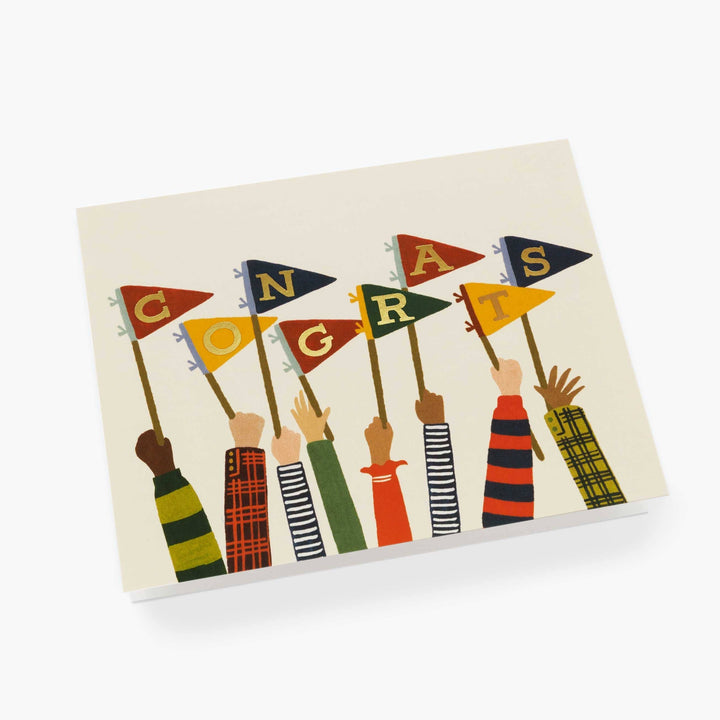 Congrats Pennants Greeting Card