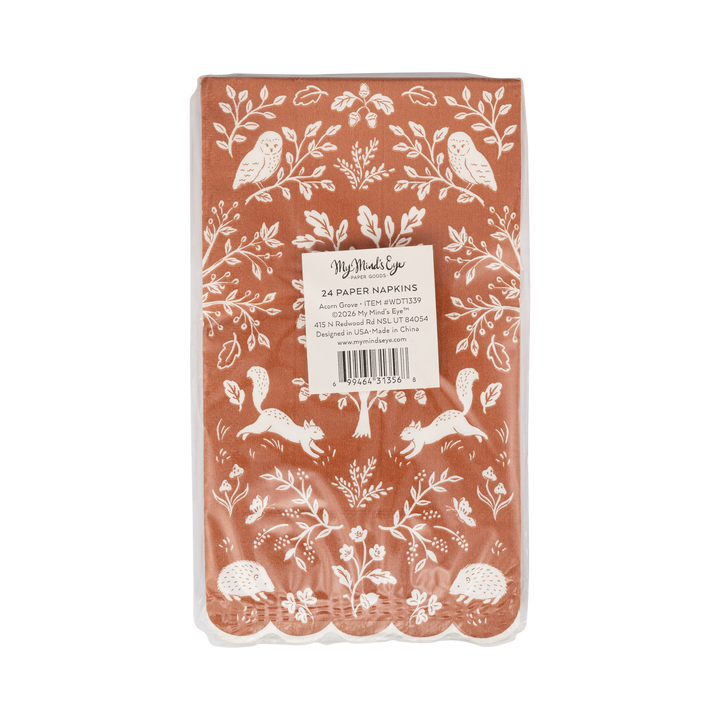 Acorn Grove Paper Dinner Napkins
