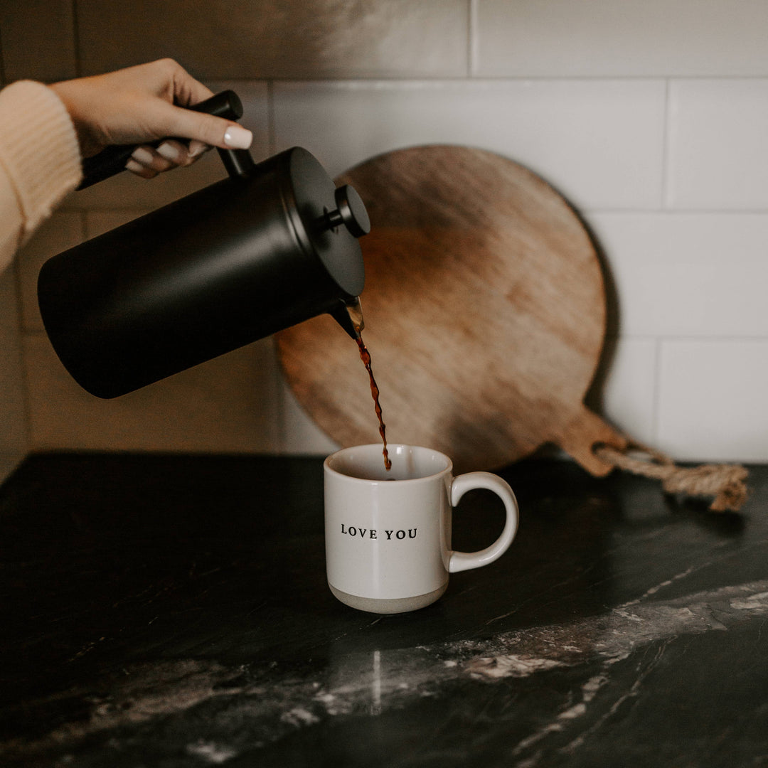 Love You Stoneware Coffee Mug - Merry Piglets