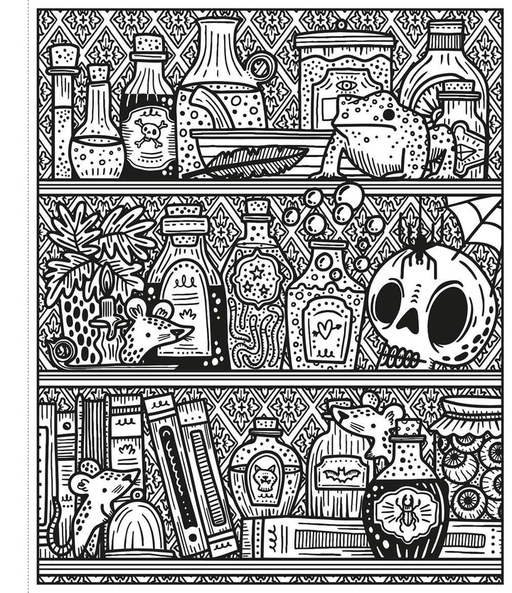 Halloween Magic Painting Book