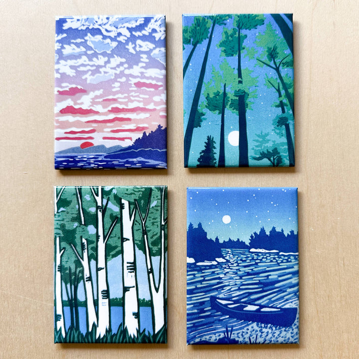 Full Moon Forest Magnet