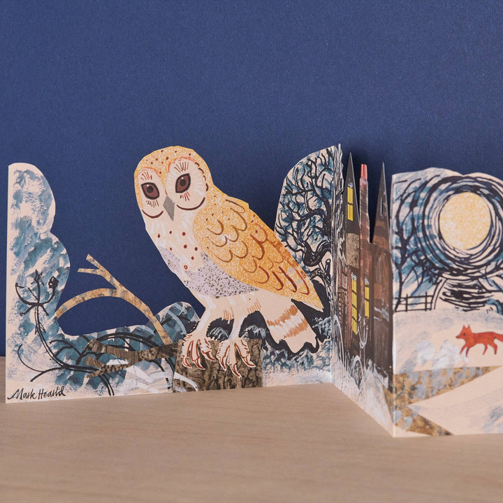 Silent Flight Three Fold Greeting Card