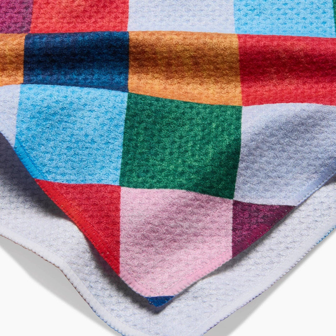 Holiday Harlequin Geometry Tea Towel