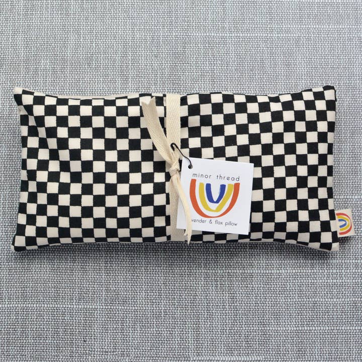 Weighted Lavender Eye Pillow: Checkerboard