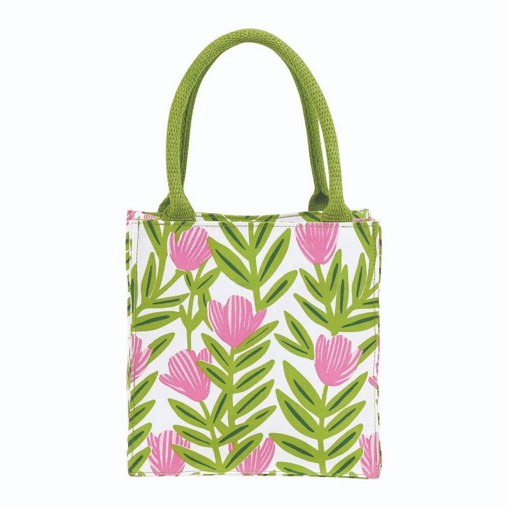 Pink Flower Reusable Gift Bag
