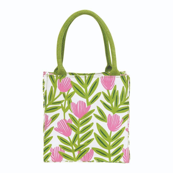 Pink Flower Reusable Gift Bag