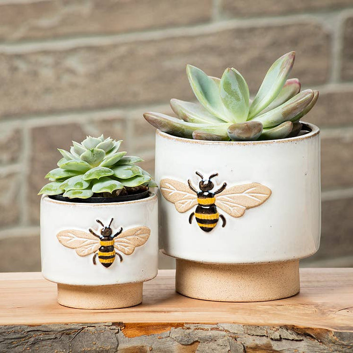 Embossed Bee Planter