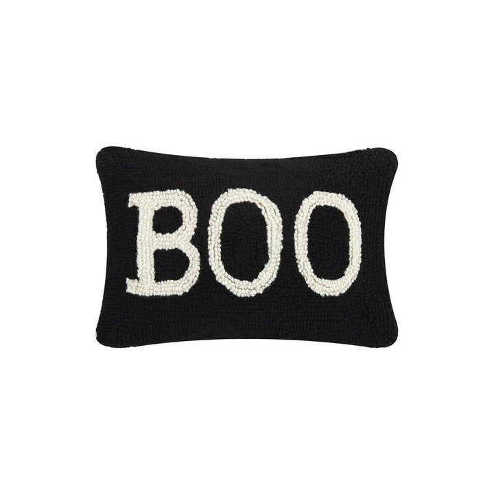 Boo Wool Hooked Pillow