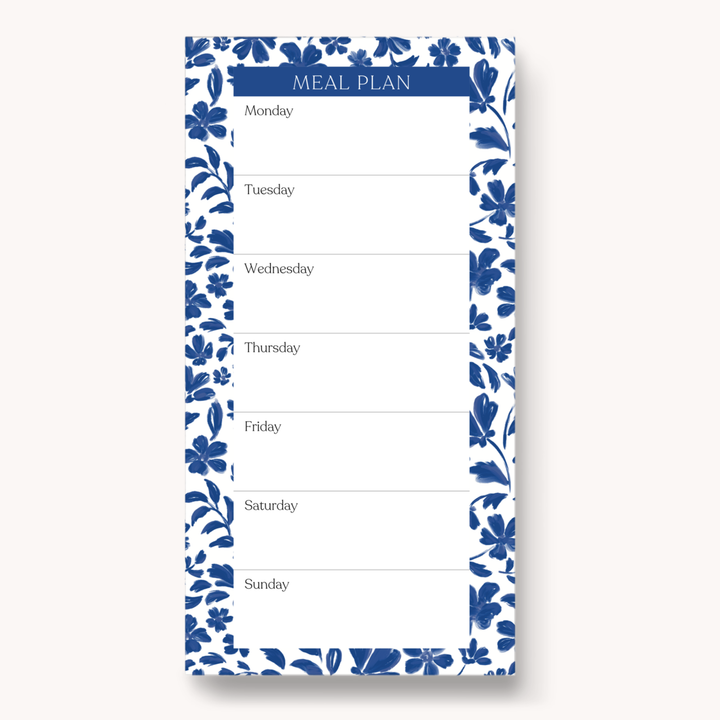 Porcelain Magnetic Meal Plan Notepad