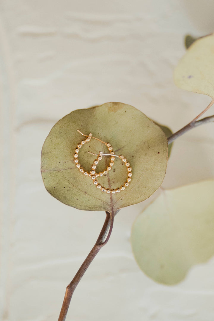 Beaded Hoop Earrings - Merry Piglets