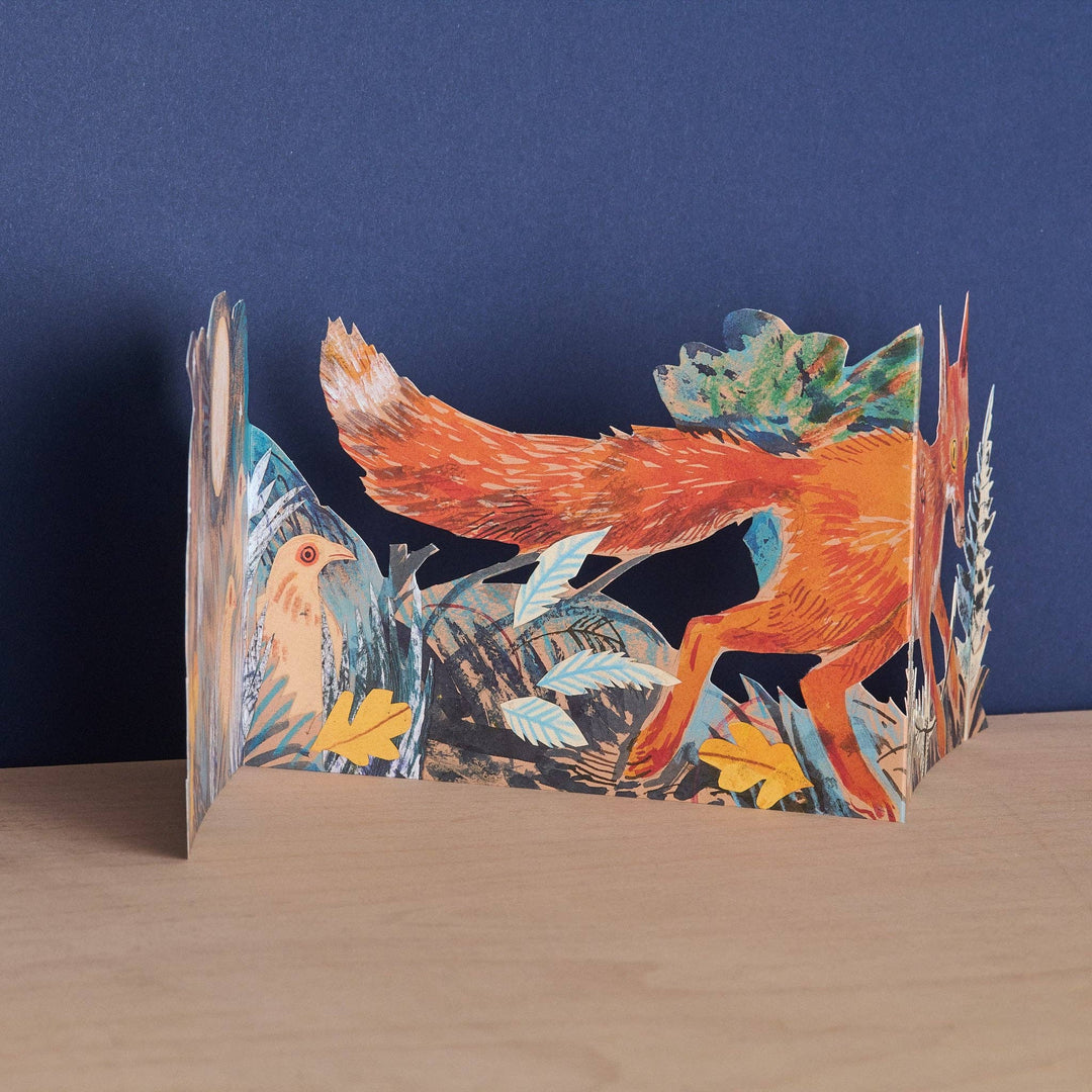 Fox Three Fold Greeting Card