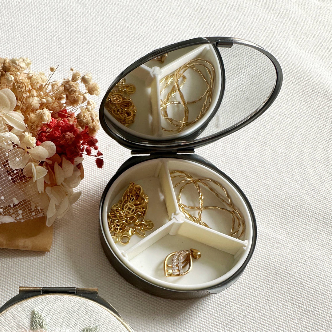 Embroidered Bird Container