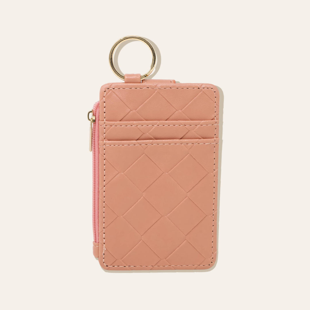 Woven Rose Keychain Wallet