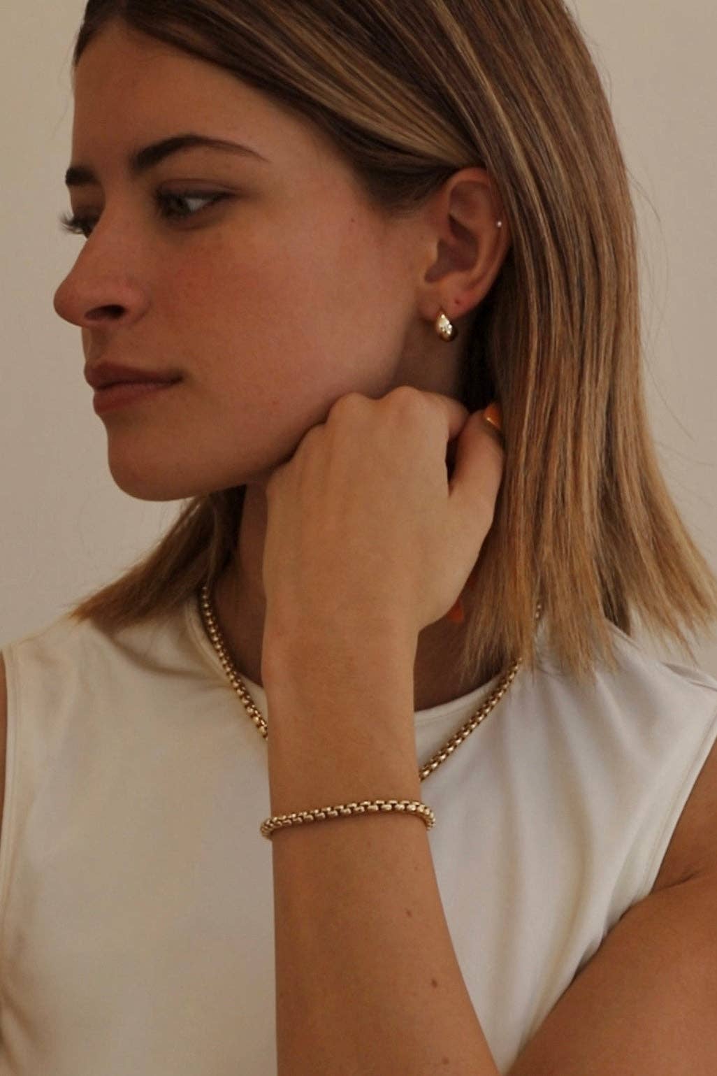 Gold Dome Earrings
