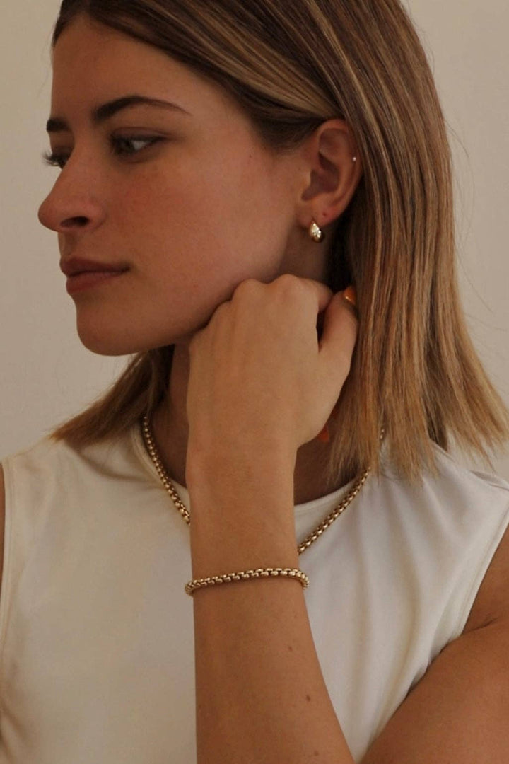 Gold Dome Earrings