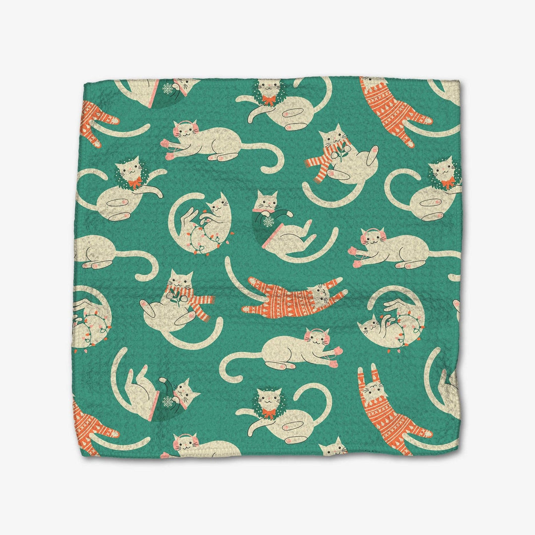 Geometry - Christmas Cats Dishcloth Set - Merry Piglets