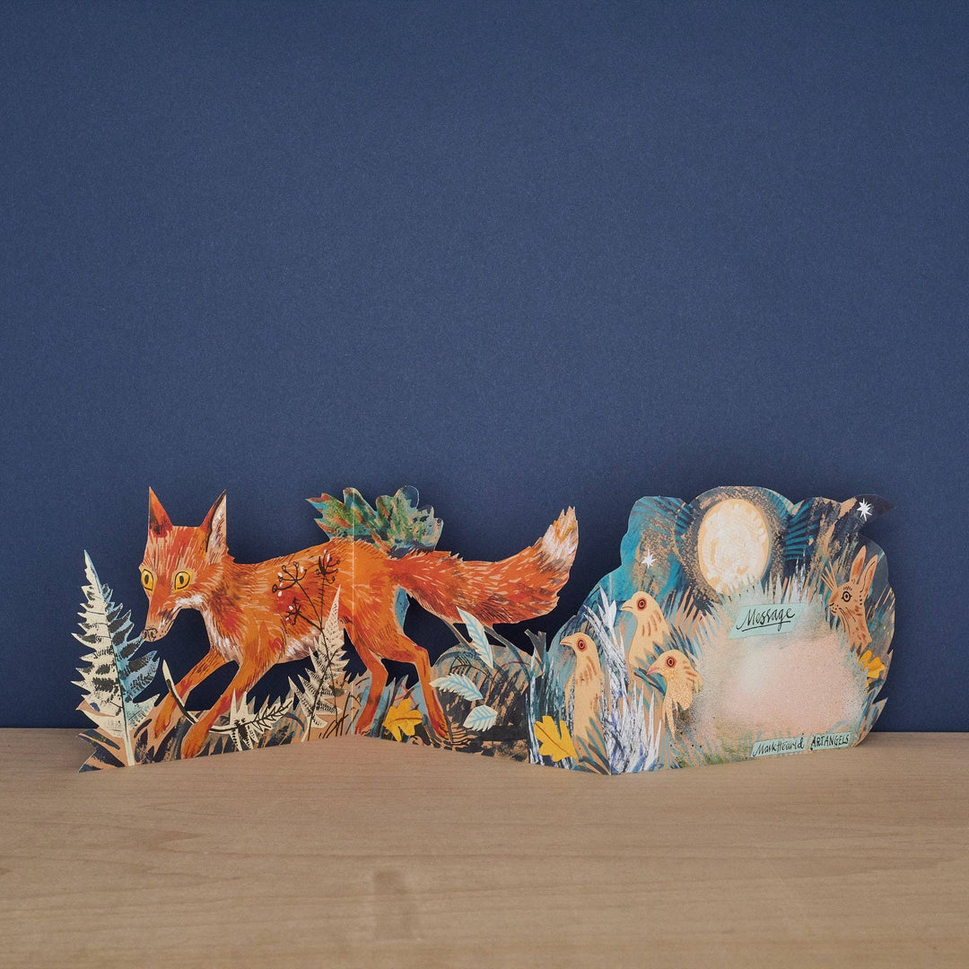 Fox Three Fold Greeting Card